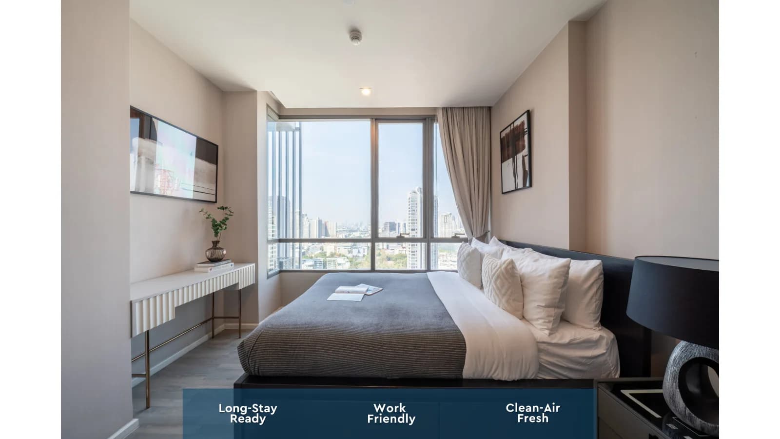 The Room Sukhumvit69 ︱4 min walk to BTS ︱Fast WiFi